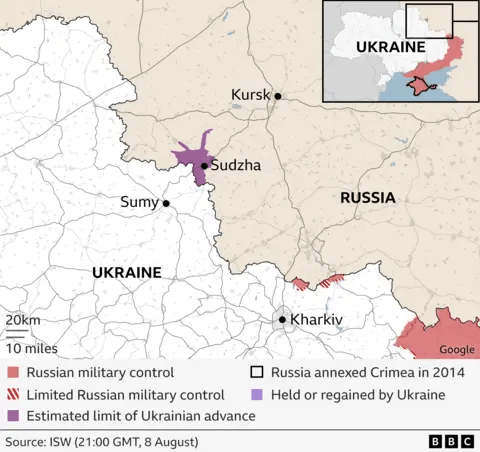 Ukraine war: Cross-border attack into Russia's Kursk enters fifth day (4) Ukraine war: Cross-border attack into Russia's Kursk enters fifth day (4)